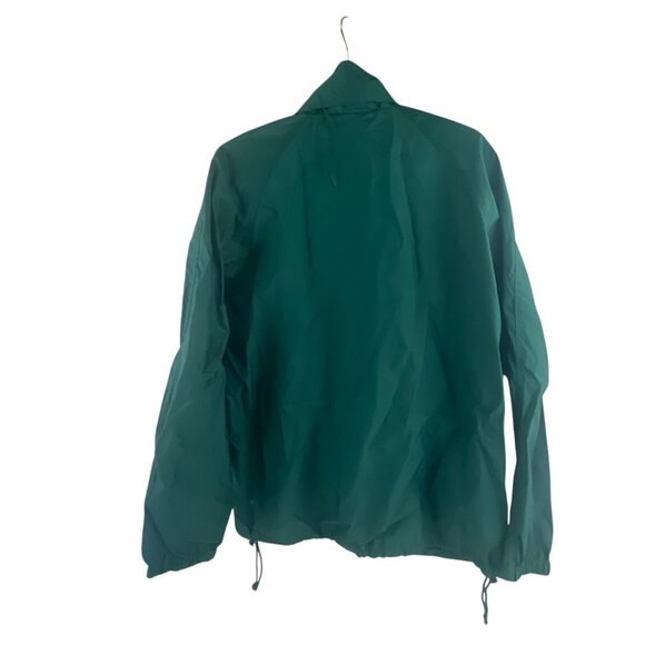 Woolrich Outdoor Nylon Windbreaker Jacket Size M Green Full Zip Hiking Gorpcore - Picture 4 of 8